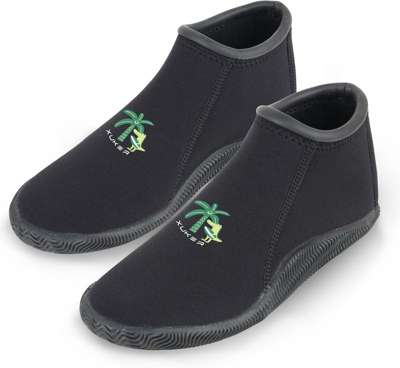 XUKER Kids Neoprene Diving Boots for Boys Girls Toddlers 3mm Sand Beach Shoes for Scuba Diving Snorkeling Rafting, Windsurfing - Image 1